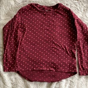 Girls polka dot long sleeve shirt